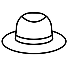 black hat isolated on white