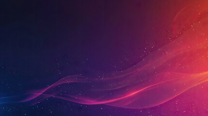 Obraz premium Abstract colorful waves, dark background, particles, digital art, website banner