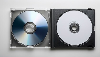 blank cd case isolated ideal for custom graphics