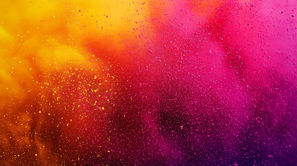 Fototapeta premium Vibrant Abstract Color Explosion with Pink and Yellow Hues. Dynamic abstract background of colorful powder in motion, blending vibrant shades of yellow, pink, and purple for a striking visual effect.