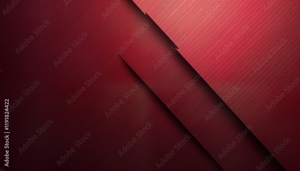Poster burgundy abstract background with diagonal metal templates. soft lines create tech gradient effect. 