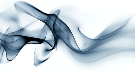 Abstract smoky layers, soft shimmering effects, 3D illustration