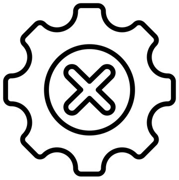Misconfiguration Icon Lineal Syle