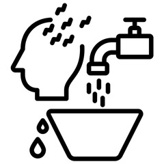 Employee Negligence Icon Lineal Syle