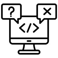 Shadow It Issue Icon Lineal Syle