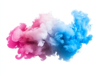 Fototapeta premium ethereal smoke effect, minimal creative texture, glowing detail, soft pastels, isolated on white background