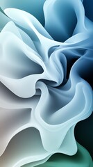 Fototapeta premium Layered misty vapor, soft color gradients, 3D illustration