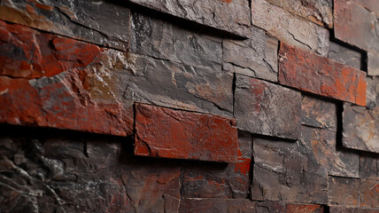 Timeless brick wall wallpaper showcasing realistic red and brown brick textures, adding rustic charm and industrial character to any space.
