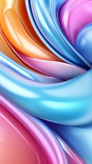 Fototapeta premium Radiant vapor textures, soft pastel overlays, 3D illustration
