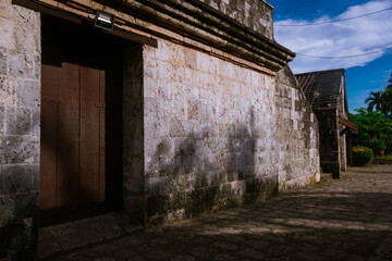 Fototapeta premium Cebu, Philippines. August 22, 2024. Inside the Spanish-era Fort San Pedro