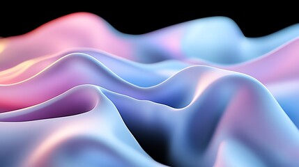 Obraz premium Soft vapor wave trails, radiant light overlays, 3D illustration