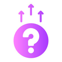 up arrow gradient icon