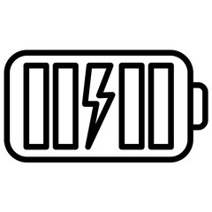 Batteries Icon Lineal Syle