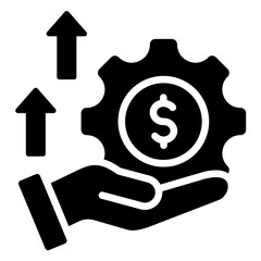 Efficiency Incentive Icon Black Style