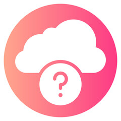 cloud gradient icon