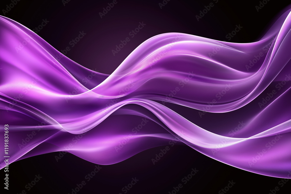 Poster soft purple swirls create an abstract design with flowing movement and depth