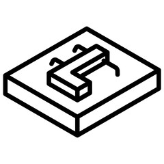 Ductwork Design Icon Lineal Syle