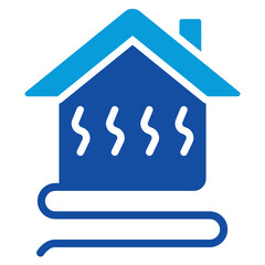 Radiant Heating Icon Dual Tone Color Style