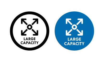 Large capacity design logo template illustration