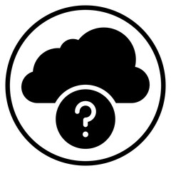 cloud glyph icon