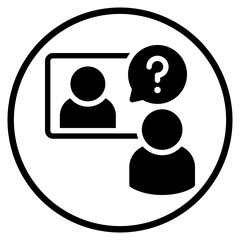 video call glyph icon