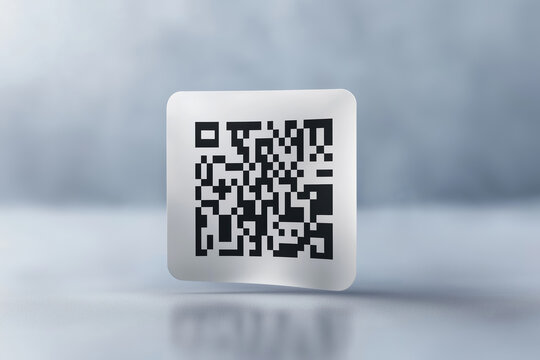 QR code on a textured background for easy access to digital content or information