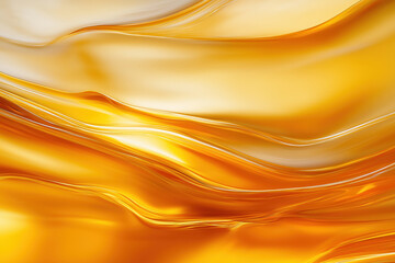 Flowing golden texture creates a warm and inviting atmosphere in the composition