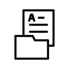 Document icon design template