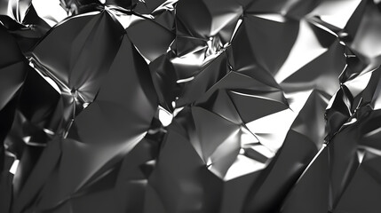 Crinkled Gold Metallic Texture with Reflective Surface