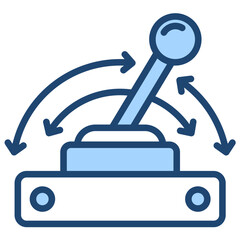 Motion Control Icon Lineal Blue Style