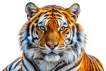 Fototapeta premium Majestic Bengal Tiger Portrait, Wildlife Photography, Big Cat Image, Wild Animal Photo, Striped Tiger, Jungle Cat, Powerful Predator