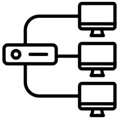Load Balancing Icon Lineal Syle