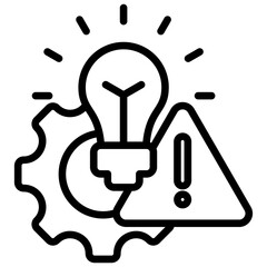 Proactive Troubleshooting Icon Lineal Syle