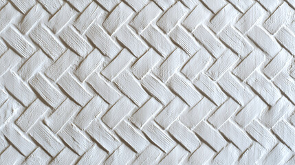 close up of textured wall featuring light herringbone pattern, showcasing intricate details and clean, modern aesthetic. This design adds depth and interest to any space