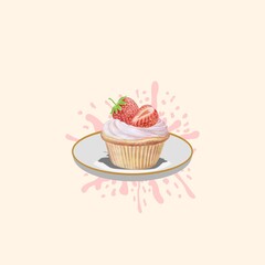 Strawberry Cupcake