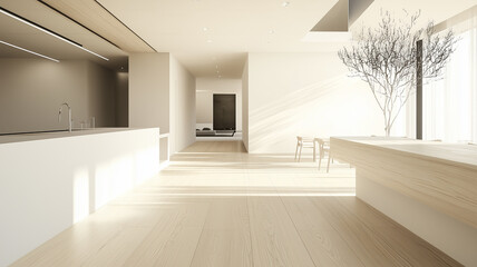 empty room with wooden floor