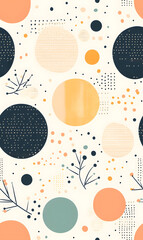 Seamless Tile Patterns Featuring Intricate Geometric and Floral Motifs, Hand-Drawn Doodles, and Traditional Ethnic Designs in Muted and Vibrant Color Palettes