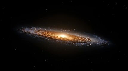 Fototapeta premium A black hole consuming a spiral galaxy.