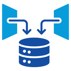 Data Acquisition Icon Dual Tone Color Style