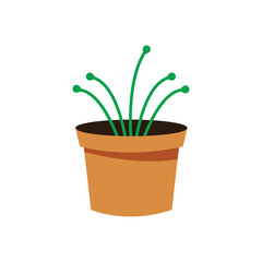 Potted ornamental plants icon
