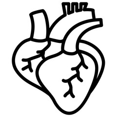 Pulmonary Vein Icon Lineal Syle