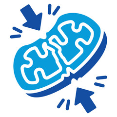 Cellular Respiration Icon Dual Tone Color Style