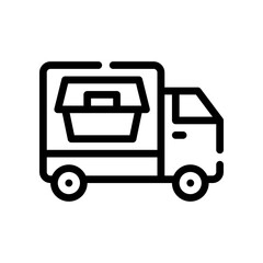 ood delivery line icon