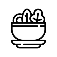 salad line icon