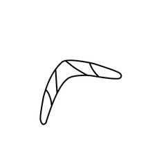 boomerang outline icon