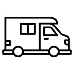 Camper  Icon Element For Design