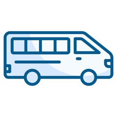 Minibus  Icon Element For Design
