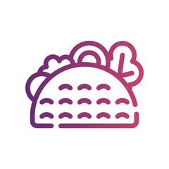 taco gradient icon