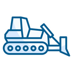 Bulldozer  Icon Element For Design