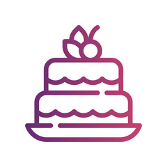 cake gradient icon